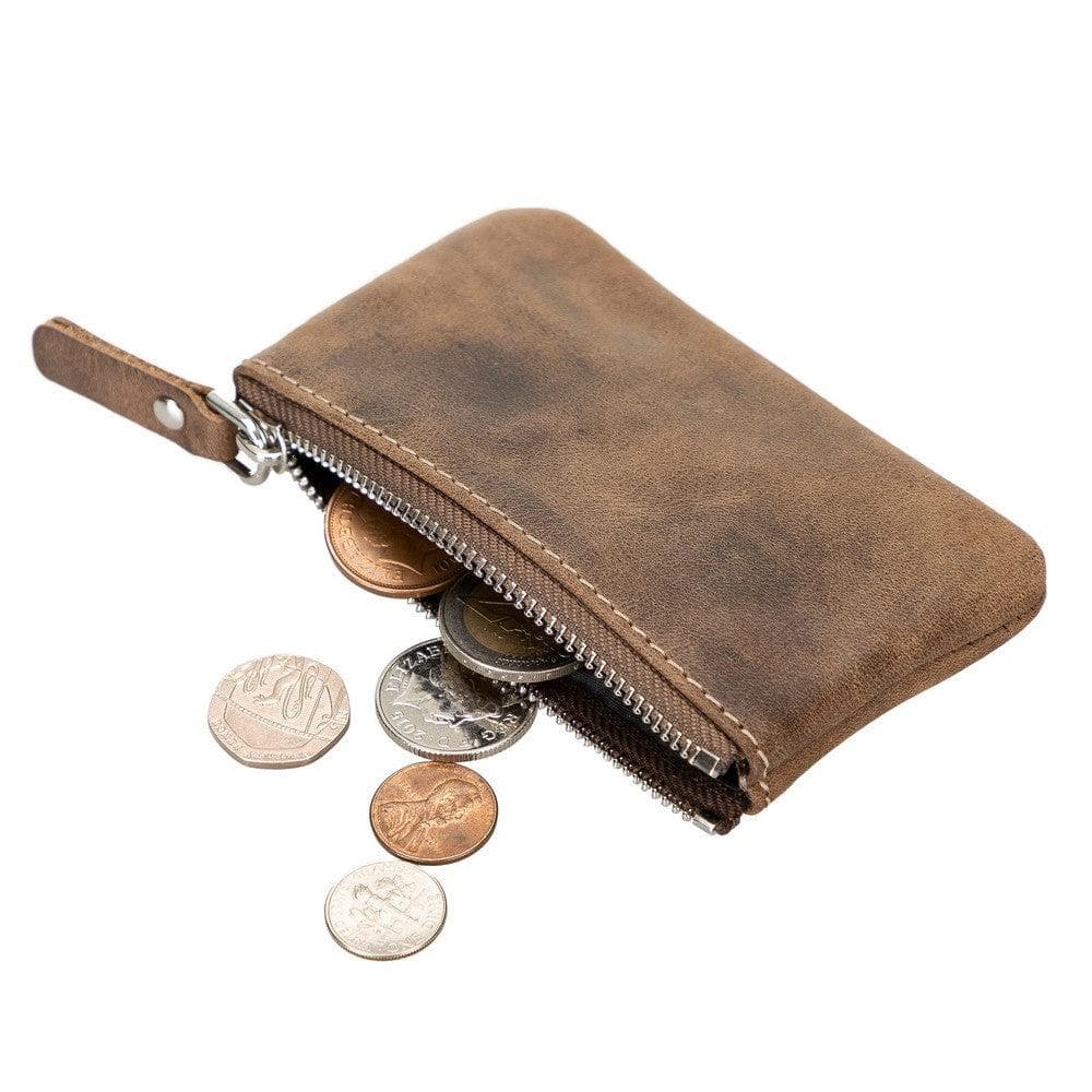 Bayelon Multima Premium Leather Card Holder with Key Chain