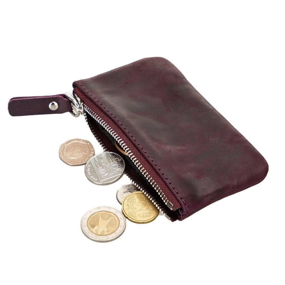 Bayelon Multima Premium Leather Card Holder with Key Chain