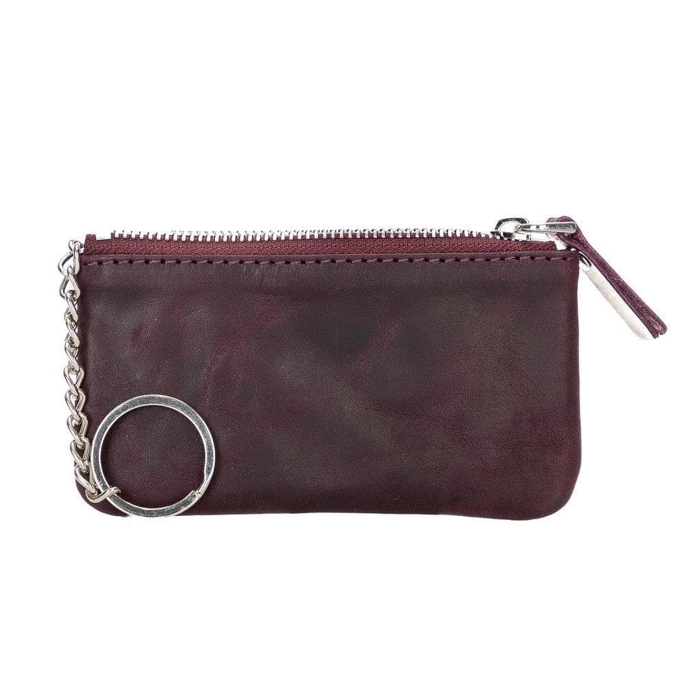 Bayelon Multima Premium Leather Card Holder with Key Chain