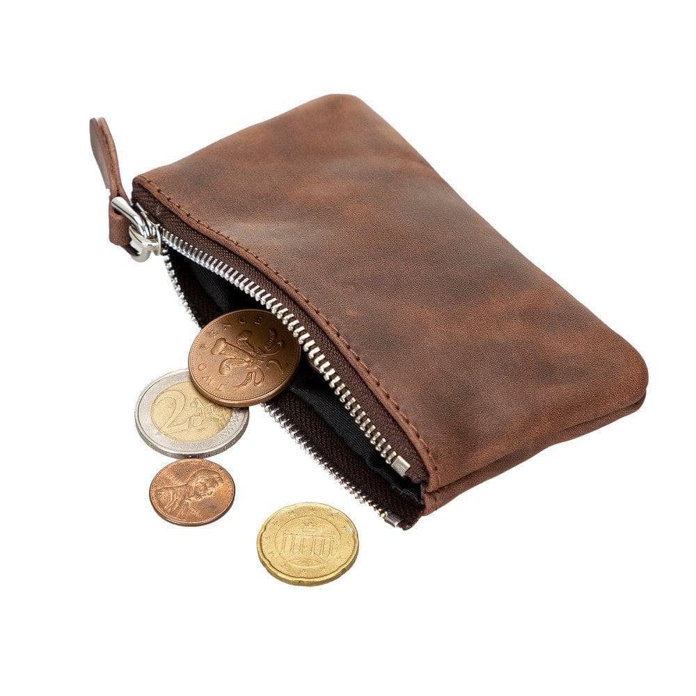 Bayelon Multima Premium Leather Card Holder with Key Chain