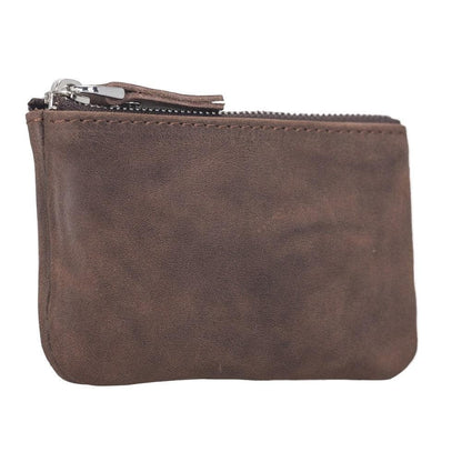 UnBranded Multima Leather Card Holder Saddle Brown