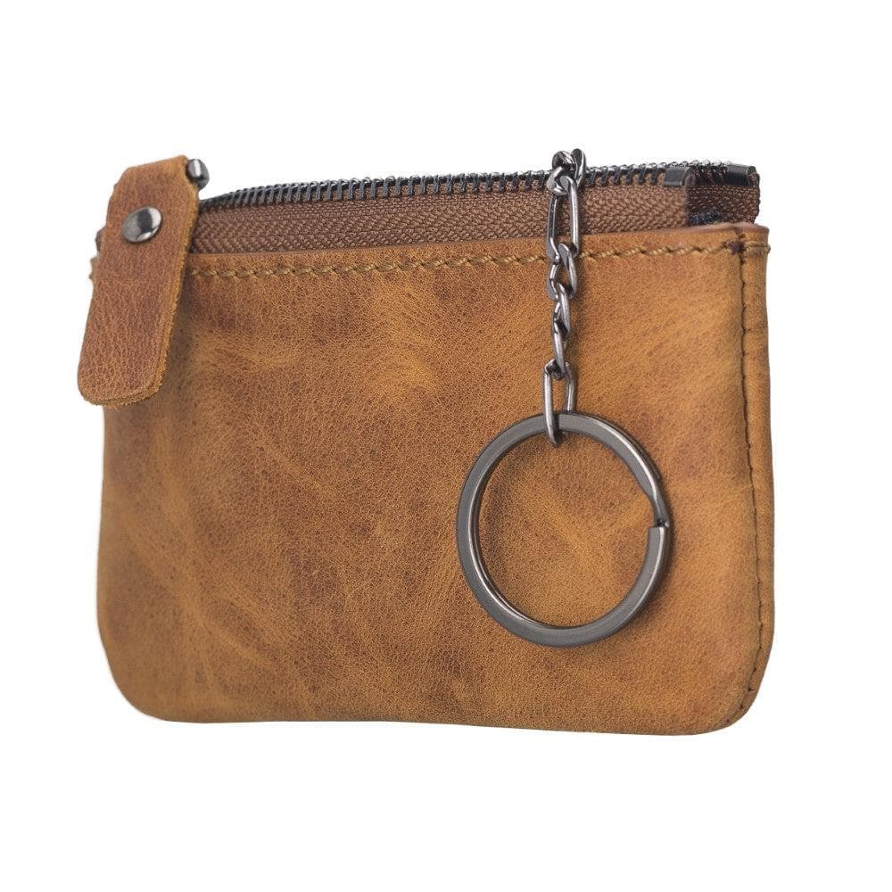 Bayelon Multima Premium Leather Card Holder with Key Chain