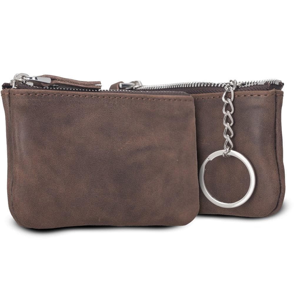 Bayelon Multima Premium Leather Card Holder with Key Chain