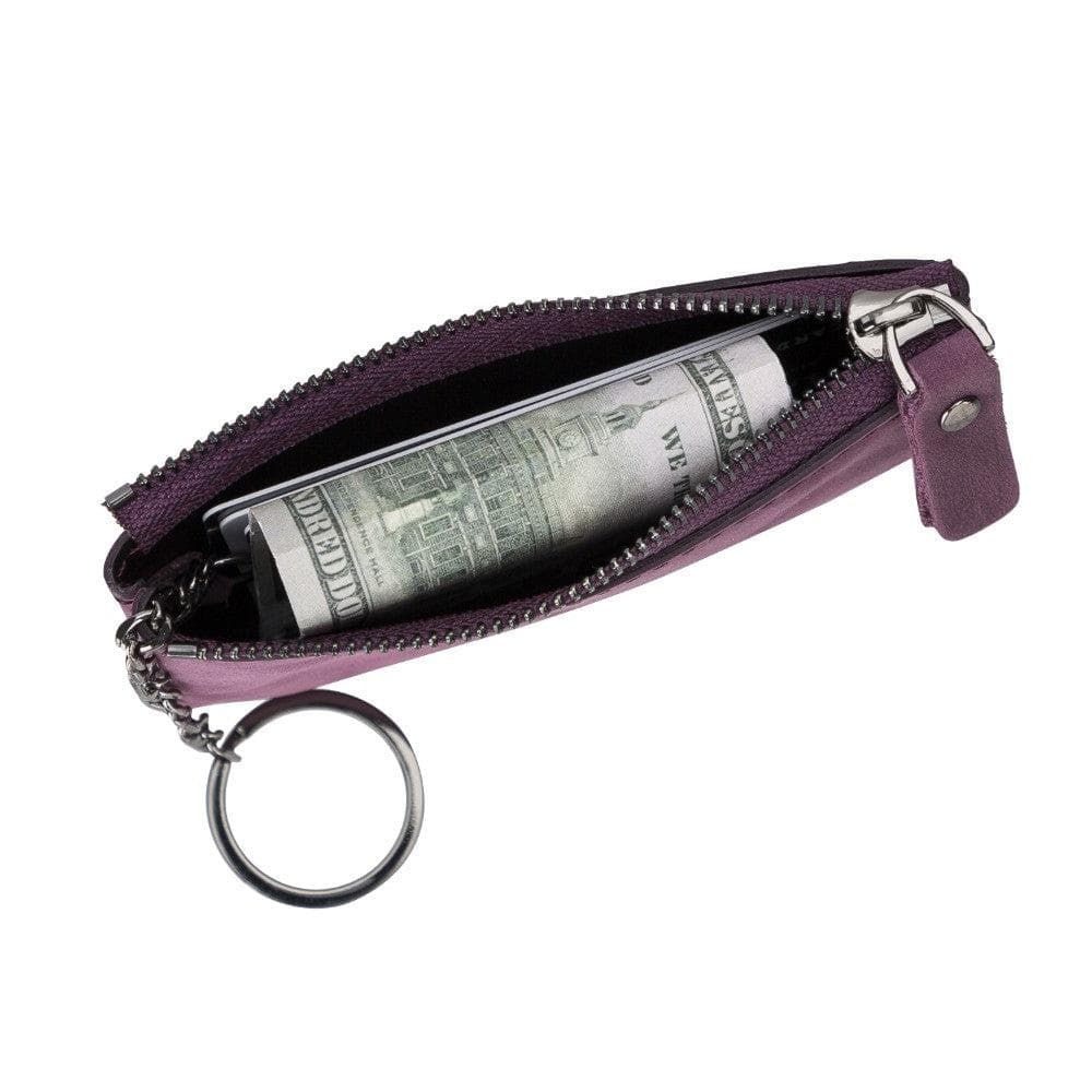 Bayelon Multima Premium Leather Card Holder with Key Chain