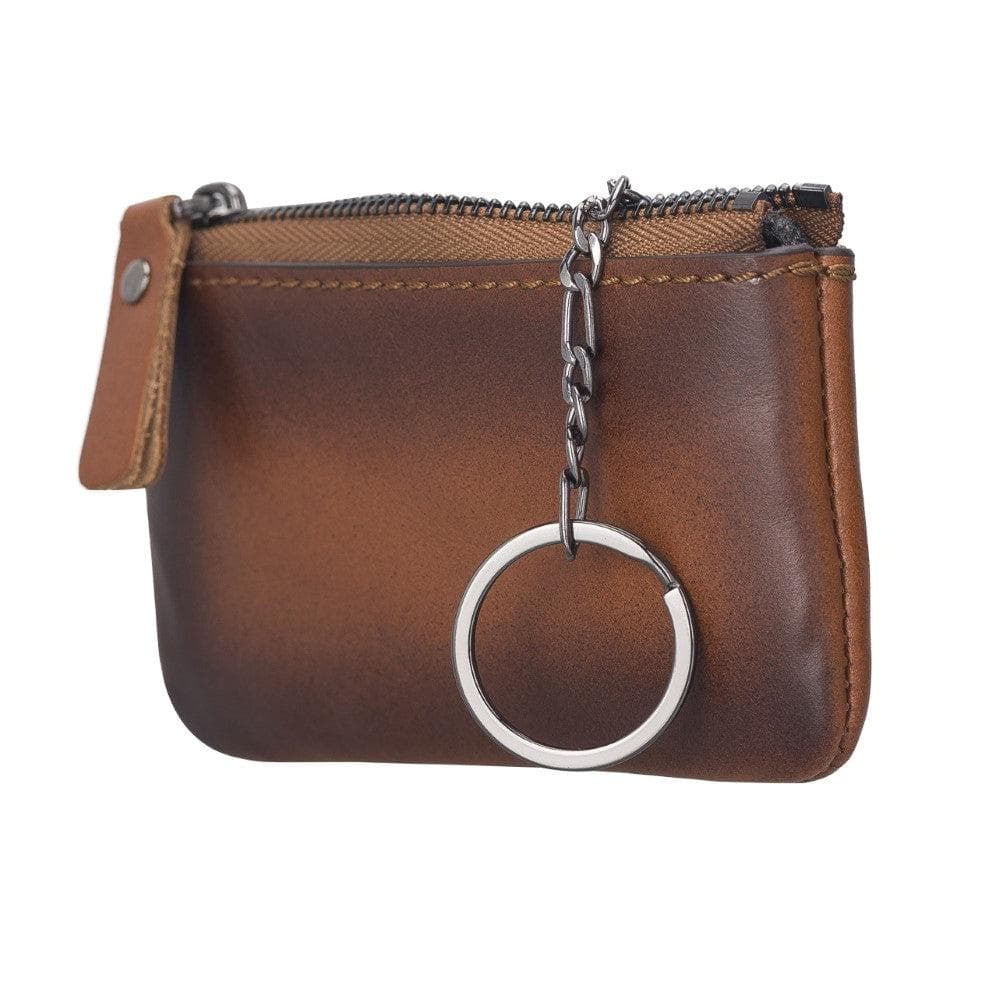 Bayelon Multima Premium Leather Card Holder with Key Chain