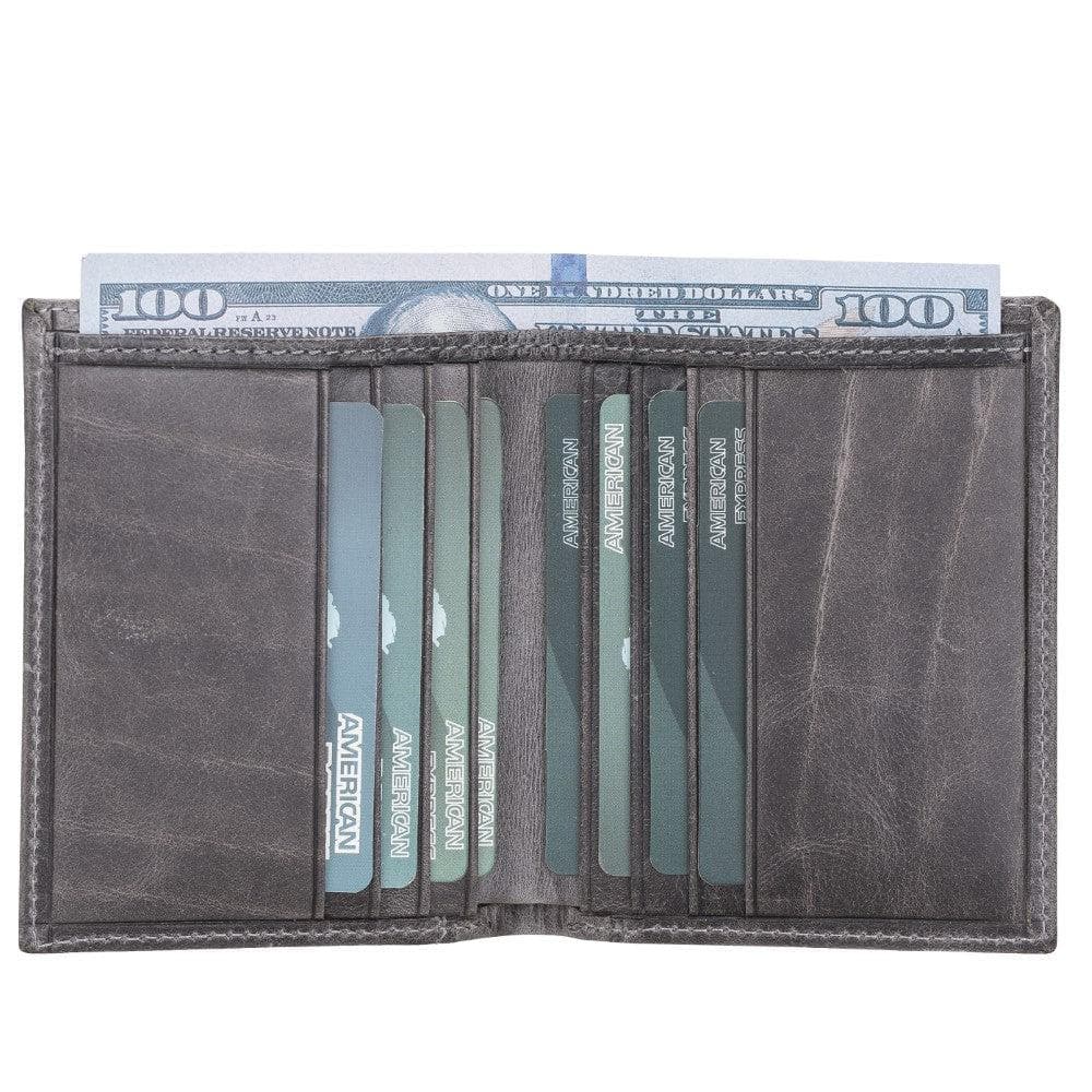 Bayelon Yetta Genuine Leather Card Holder Gray