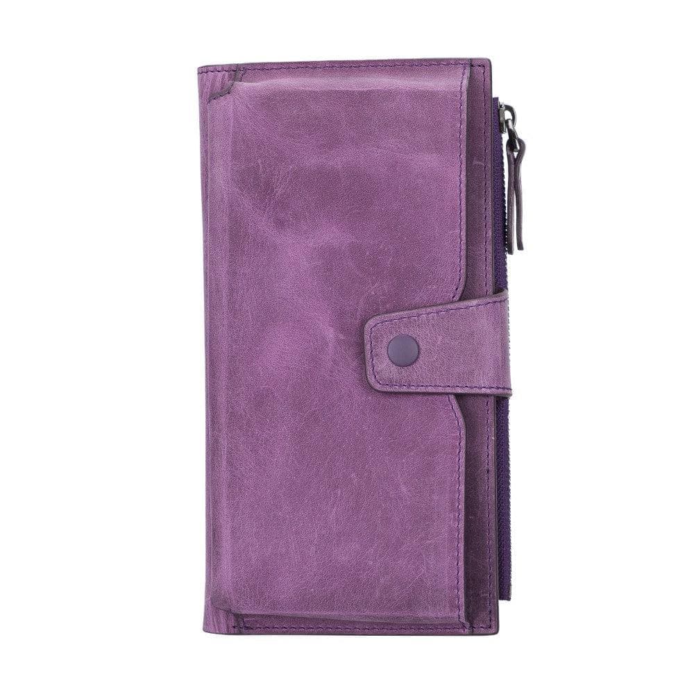 Bayelon Lozan Leather Wallet for Women Purple