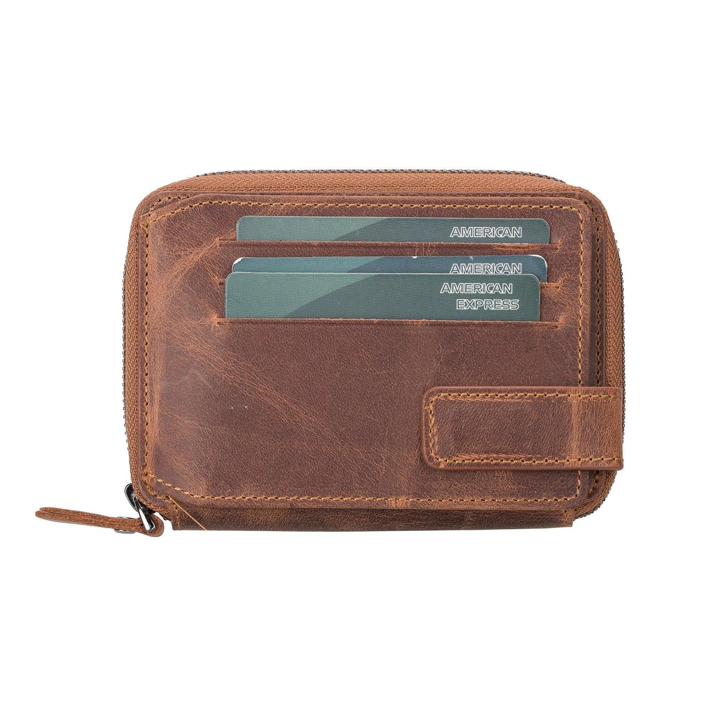 Bouletta Lugano Leather Wallet Saddle Brown