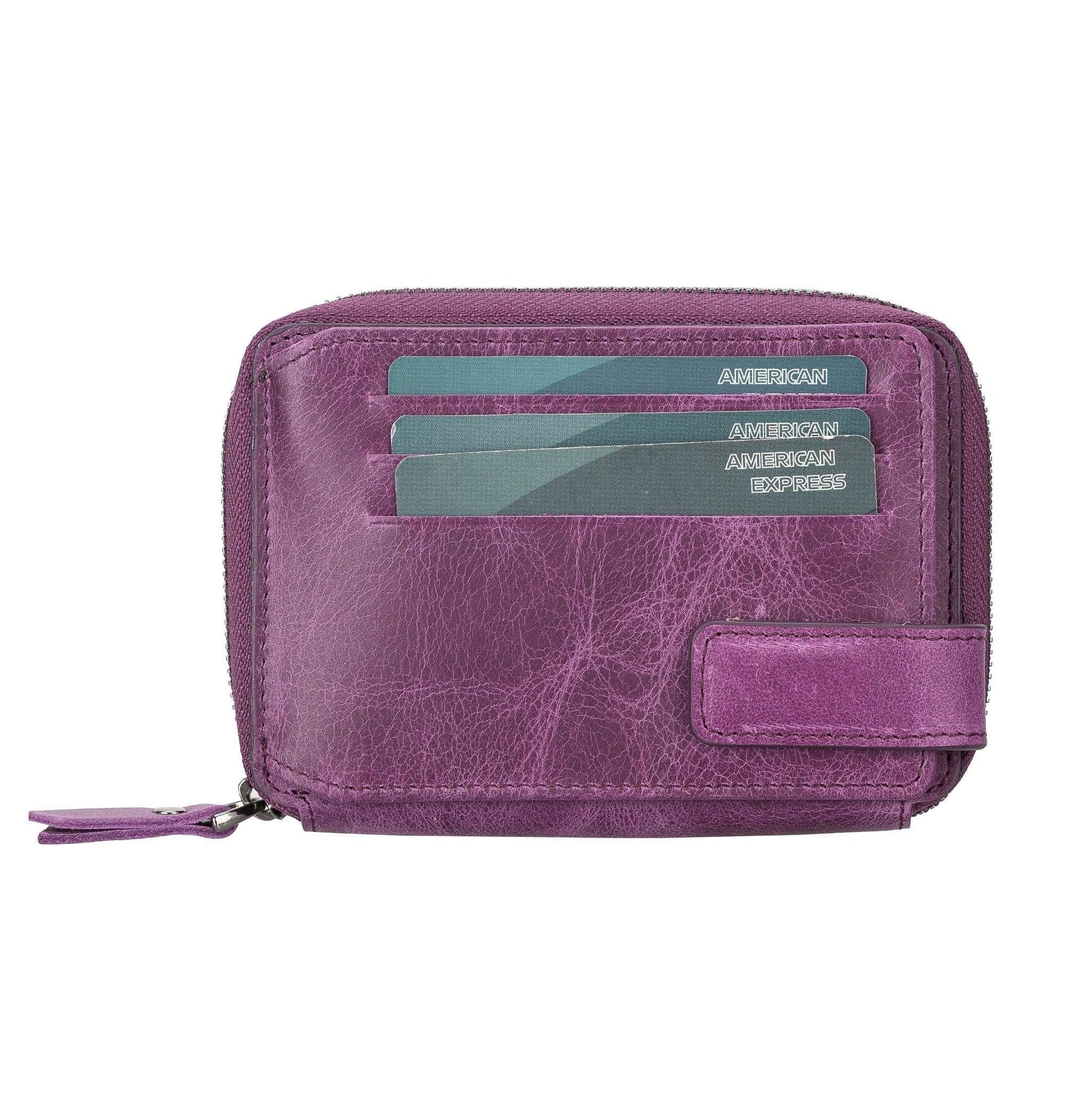 Bouletta Lugano Leather Wallet Purple