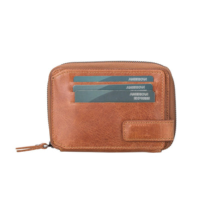 Bouletta Lugano Leather Wallet Gray