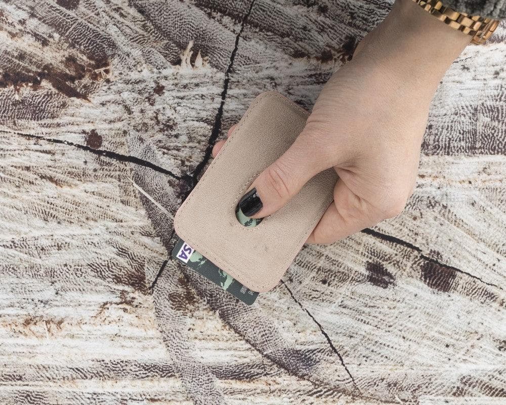 Bayelon Maggy Leather Magnetic Card Holder - Minimalist Design