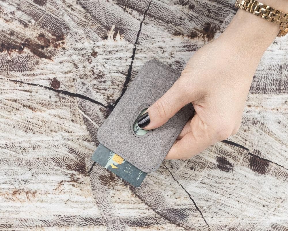 Bayelon Maggy Leather Magnetic Card Holder - Minimalist Design