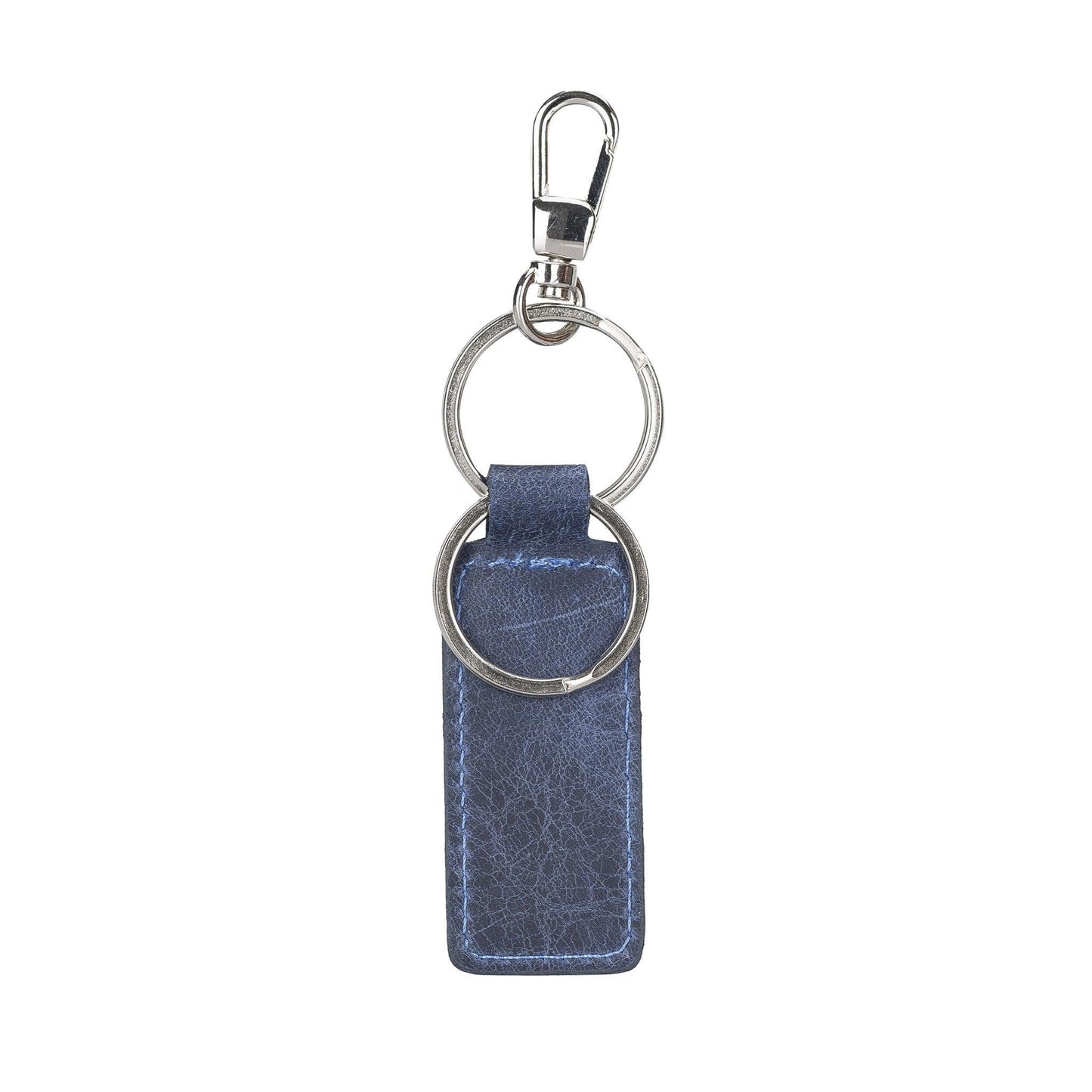 UnBranded Mina Leather Keyring Dark Blue