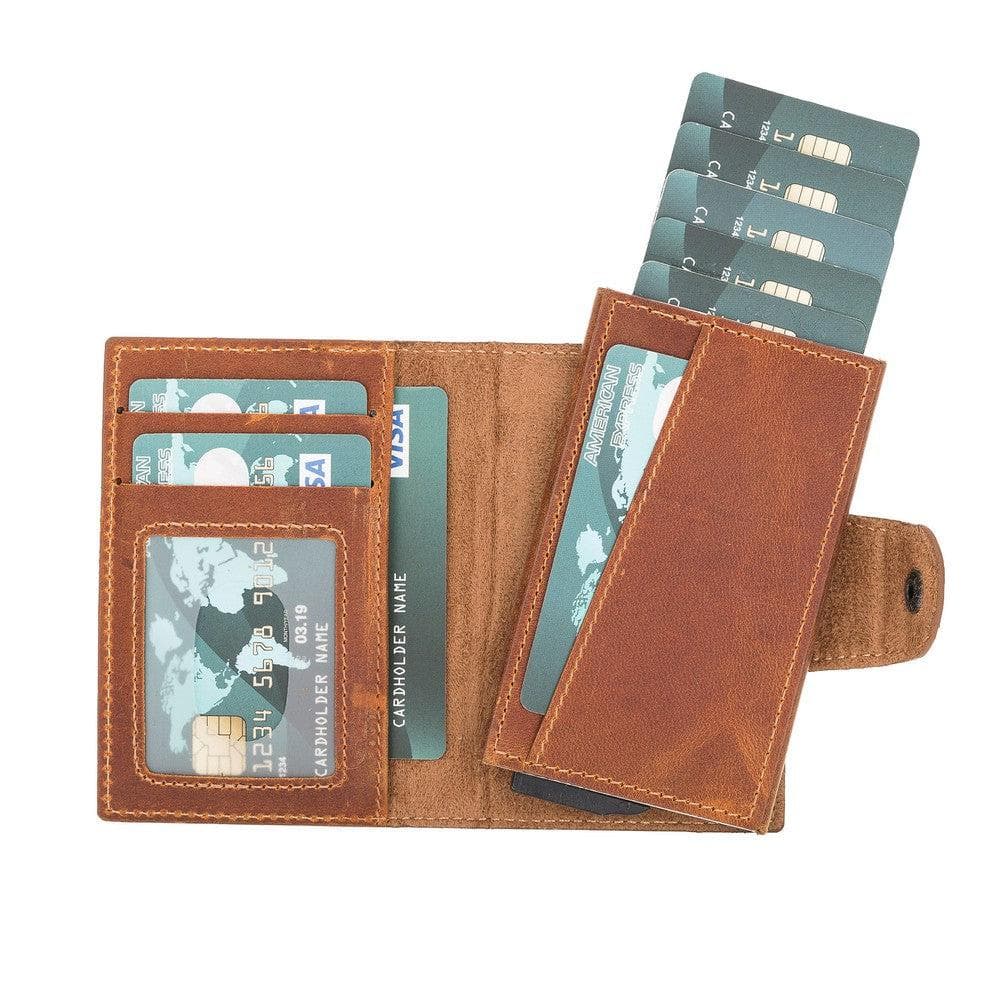 Bayelon Mondello Premium Leather Detachable Card Holder Moccasin