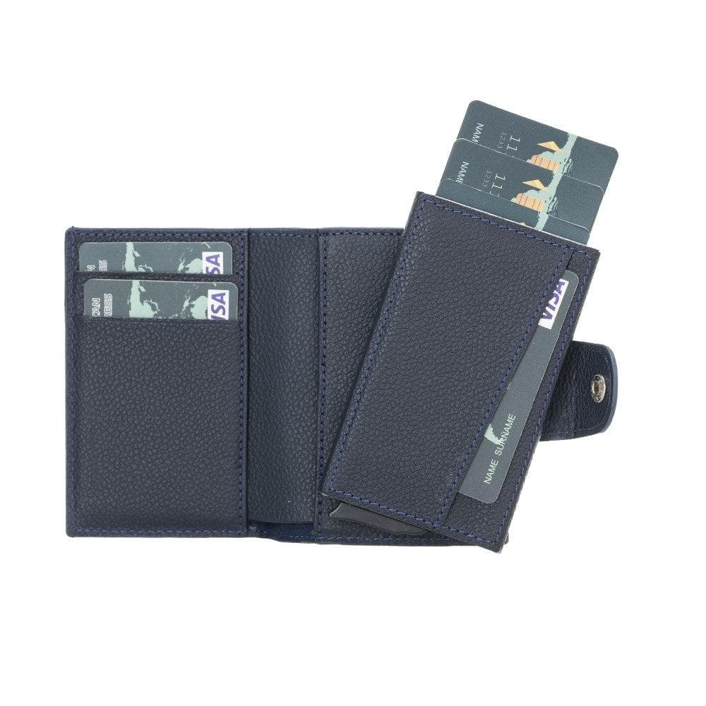 Bayelon Mondello Premium Leather Detachable Card Holder Dark Blue
