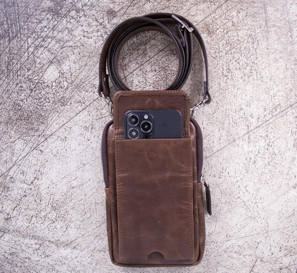 Bayelon Nino Leather Crossbody Bag - Stylish & Functional Brown