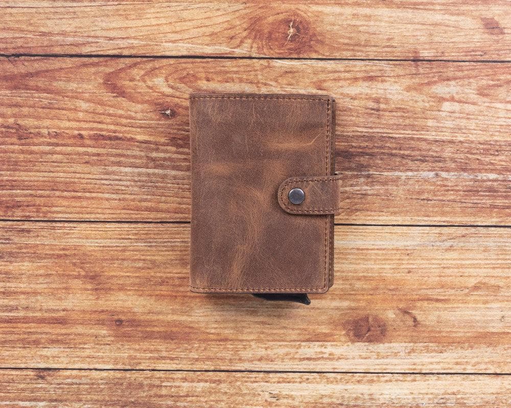 UnBranded Palermo Zip Mechanical Leather Card Holder