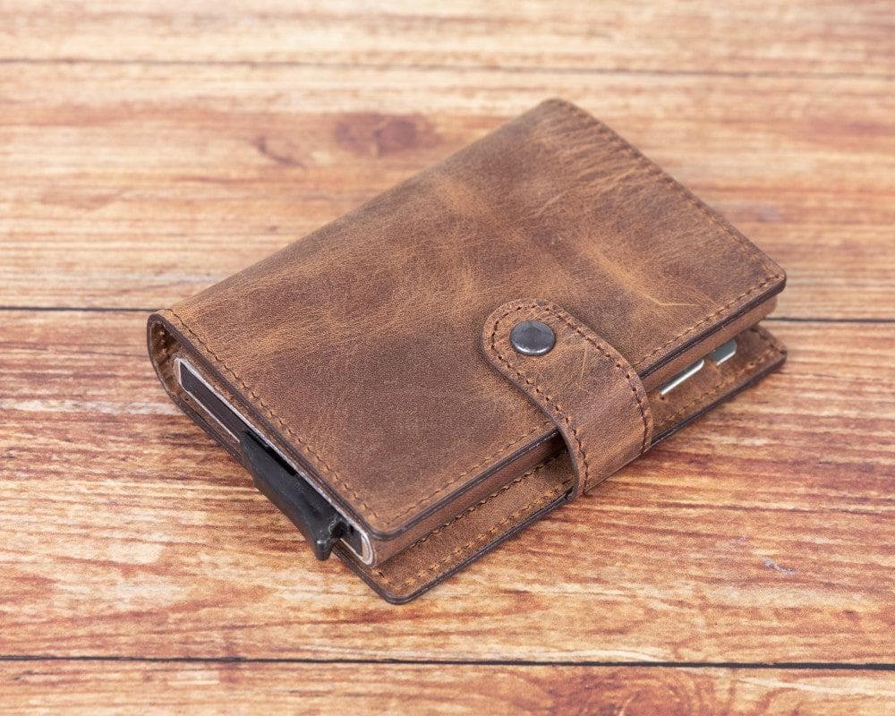 UnBranded Palermo Zip Mechanical Leather Card Holder