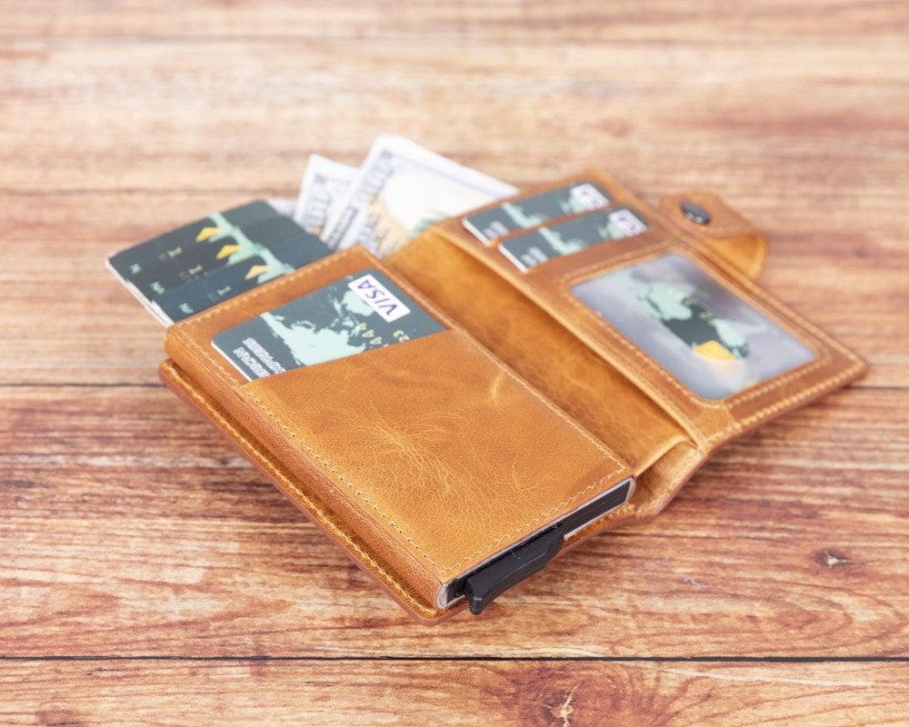 UnBranded Palermo Zip Mechanical Leather Card Holder