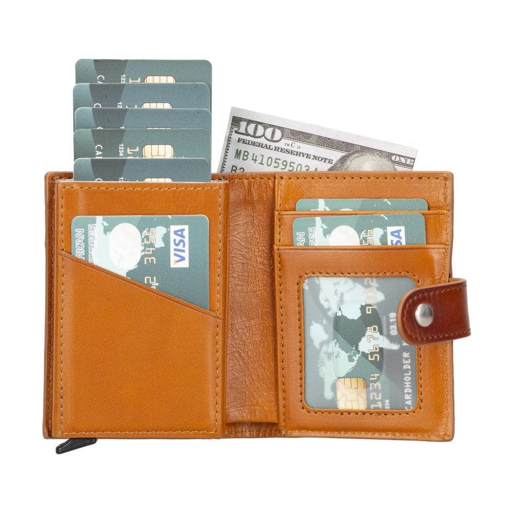 Bayelon Palertag Zip Mechanical Leather Card Holder