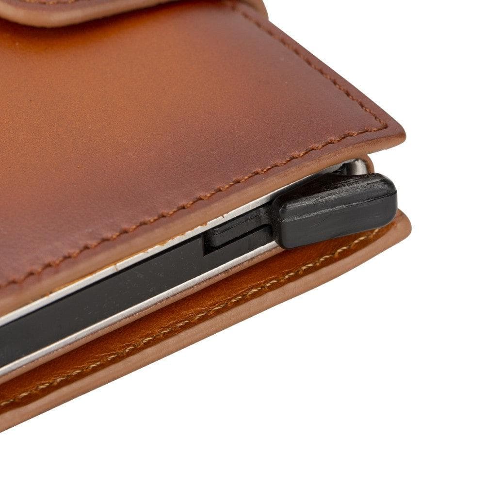 Bayelon Palertag Zip Mechanical Leather Card Holder