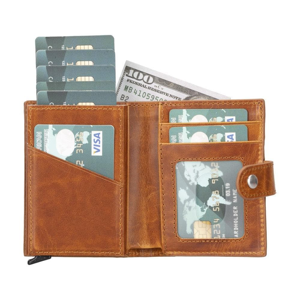 Bayelon Palertag Zip Mechanical Leather Card Holder