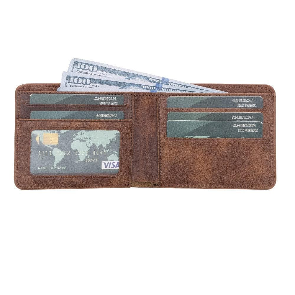 Bayelon Pier Leather Wallet - Premium Genuine Leather for Men Brown