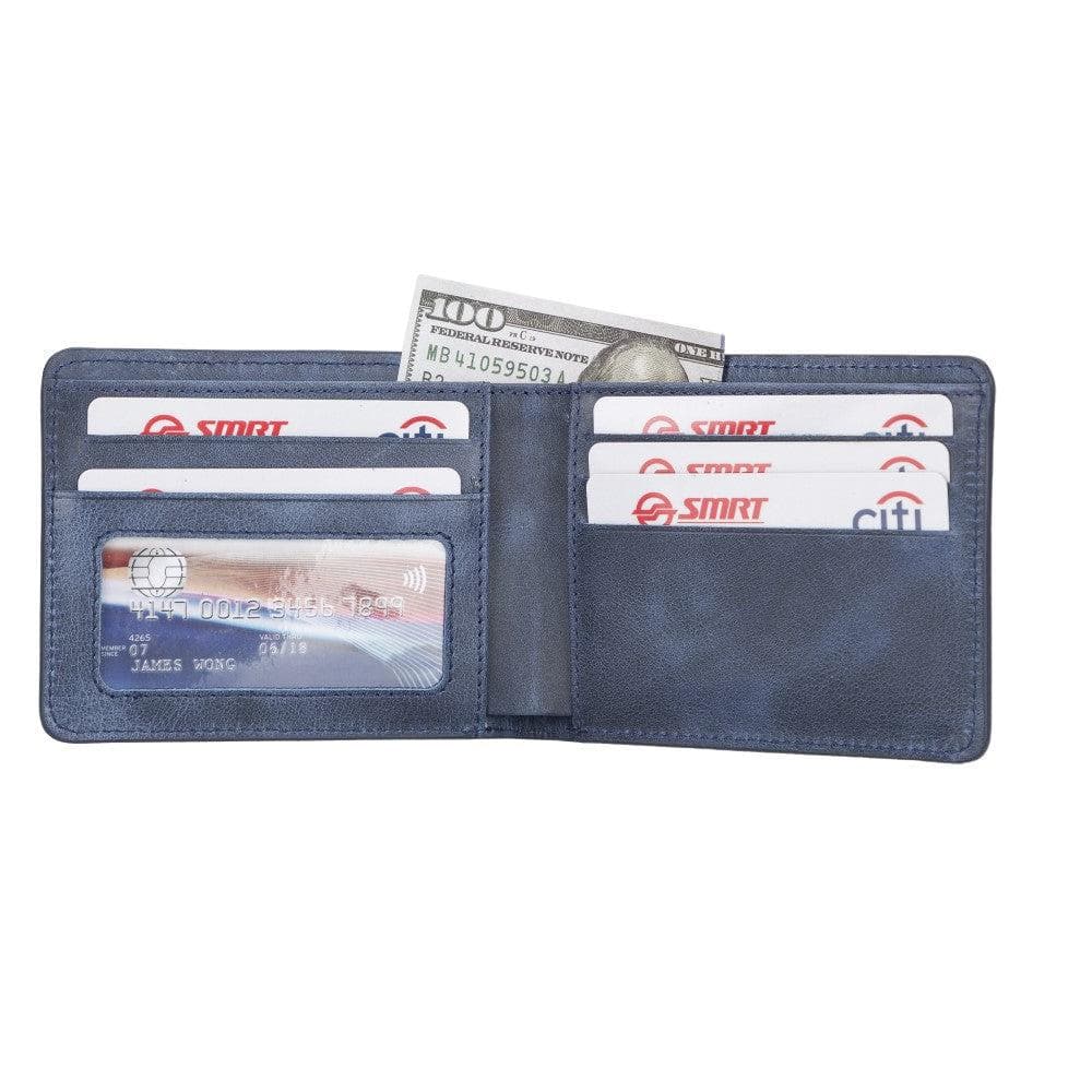 UnBranded Pier Leather Wallet Dark Blue