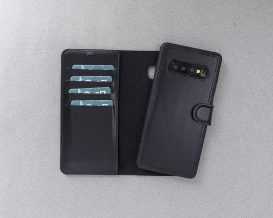 Bouletta Detachable Leather Wallet Case for Samsung Galaxy S10 Series Black