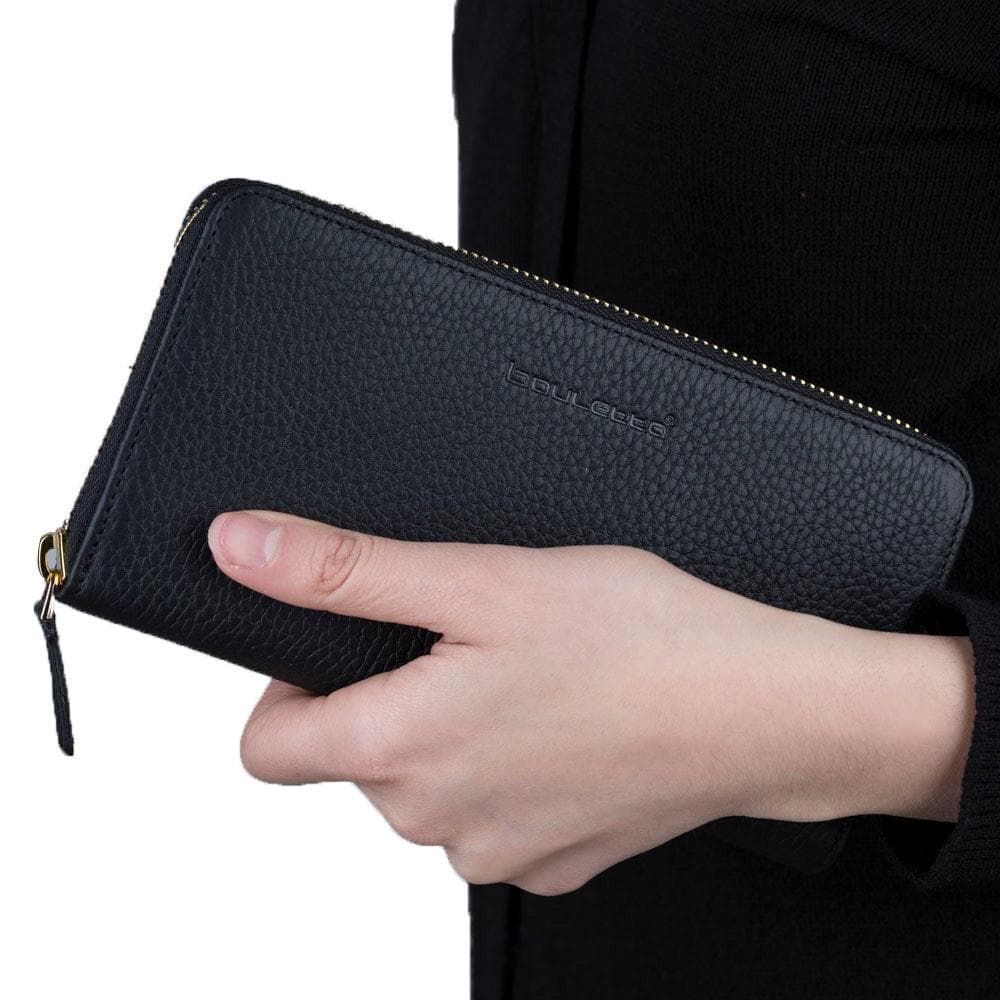 Bayelon Seville Women's Premium Leather Wallet Black