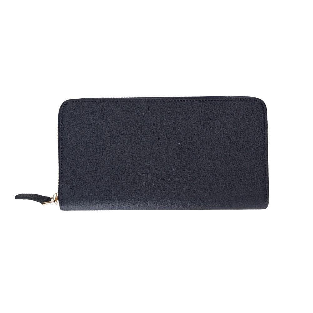 Bayelon Seville Women's Premium Leather Wallet Dark Blue