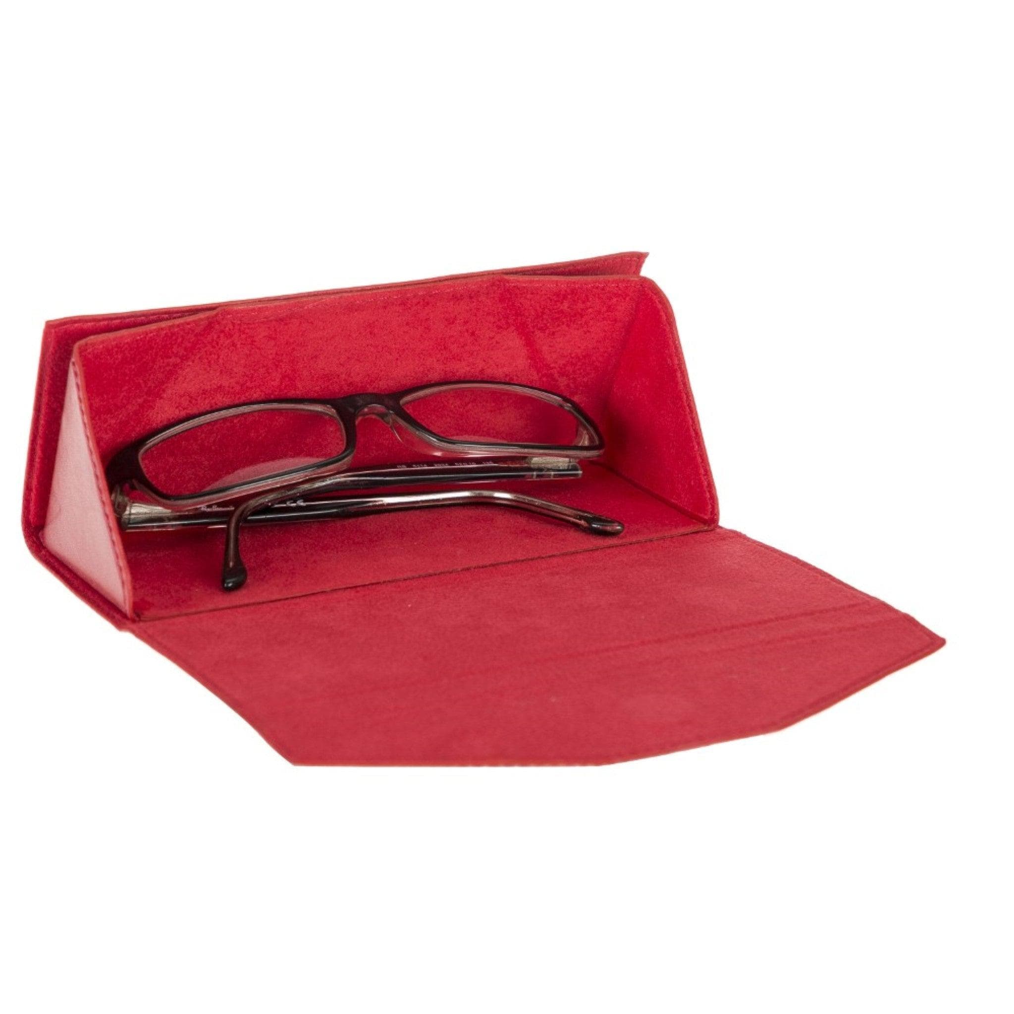Bayelon Smart Leather Glasses Case - Triangular Design