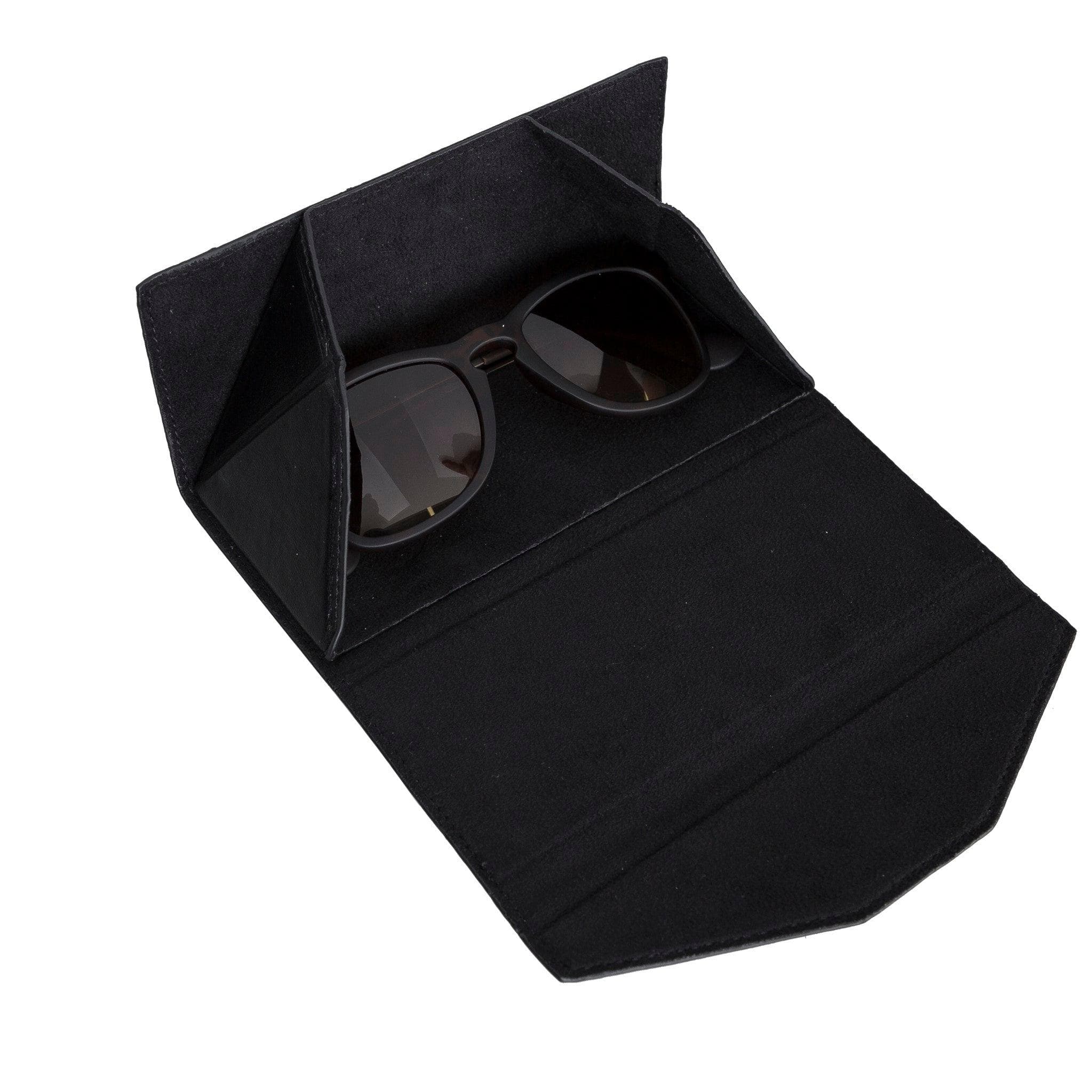 Bayelon Smart Leather Glasses Case - Triangular Design