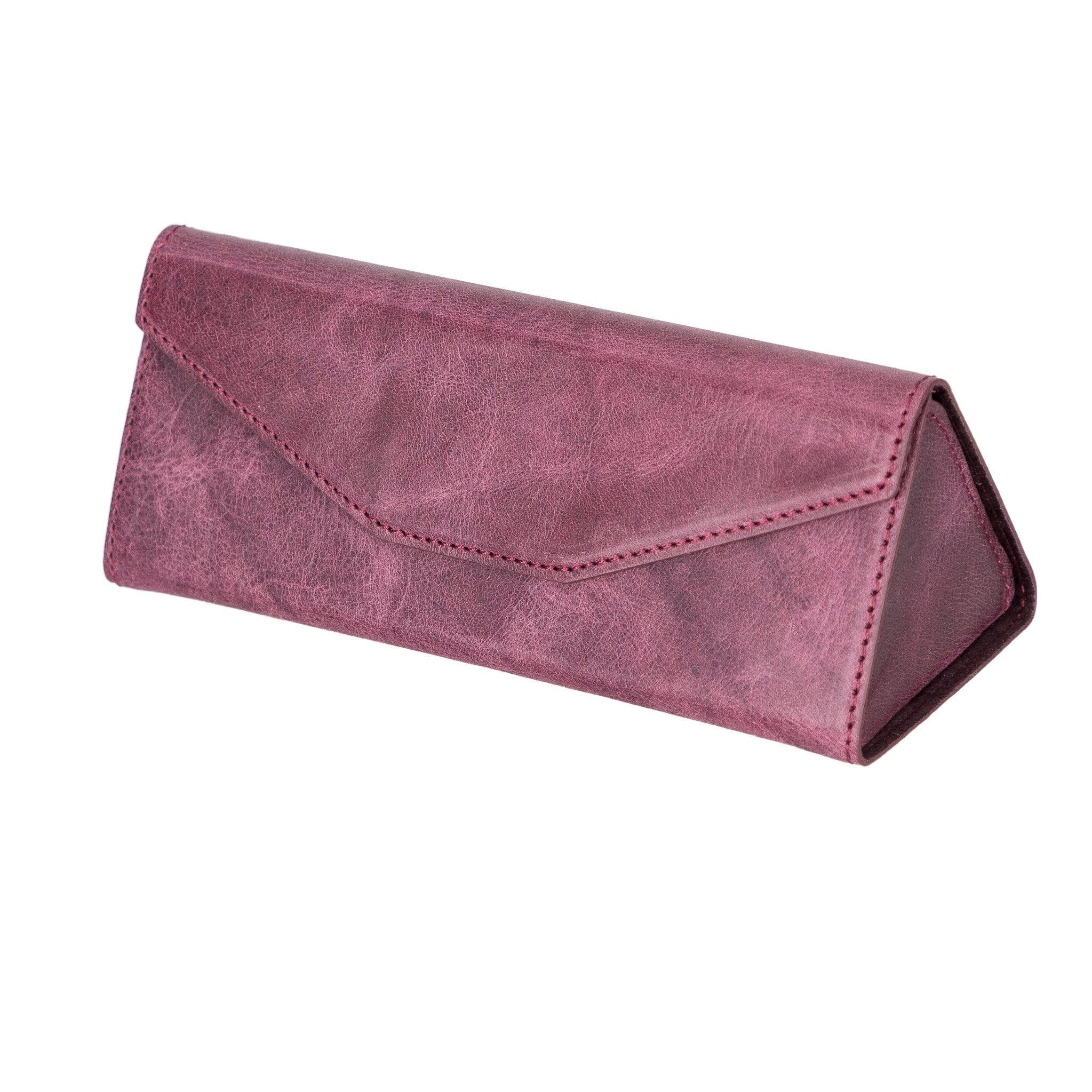Bayelon Smart Leather Glasses Case - Triangular Design