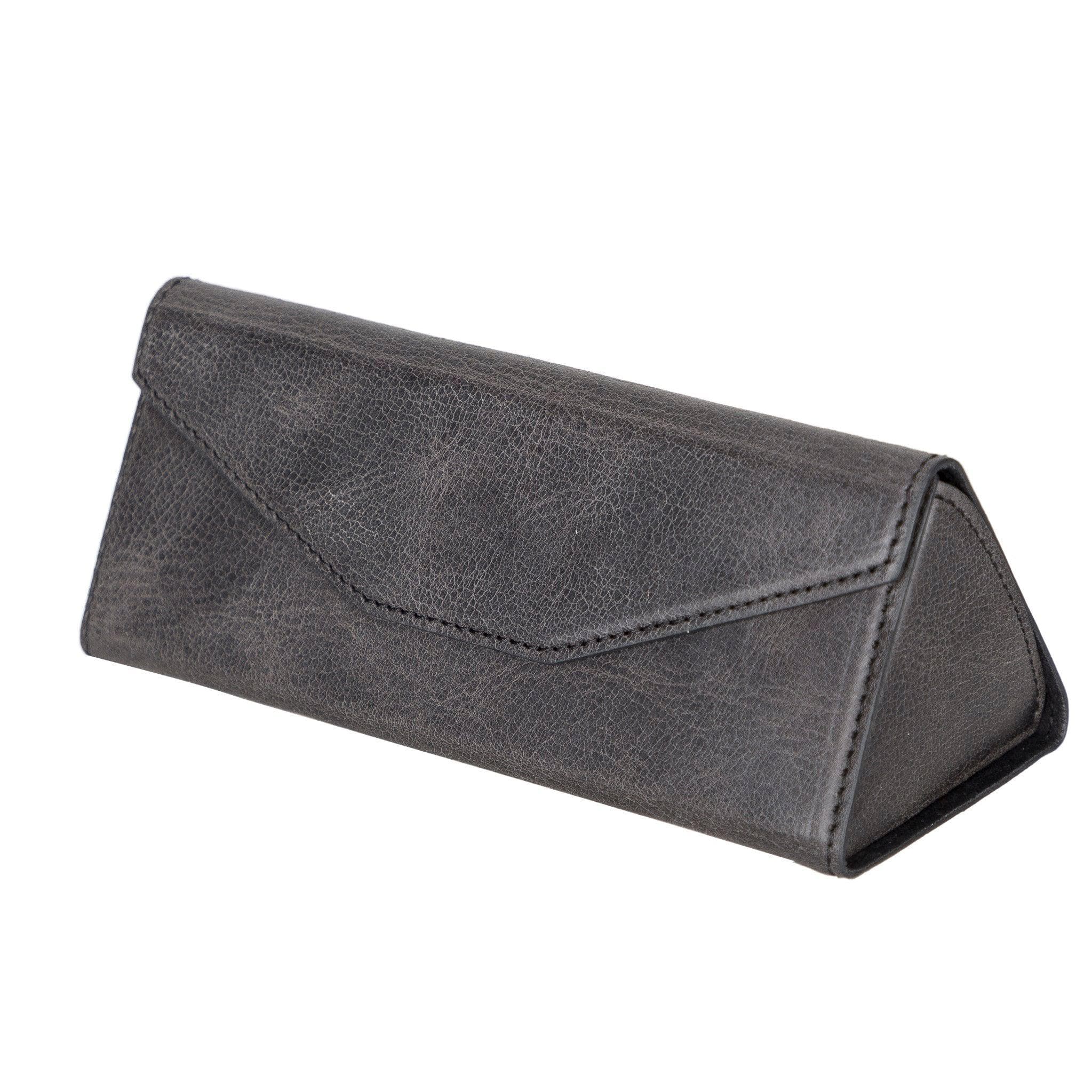 Bayelon Smart Leather Glasses Case - Triangular Design