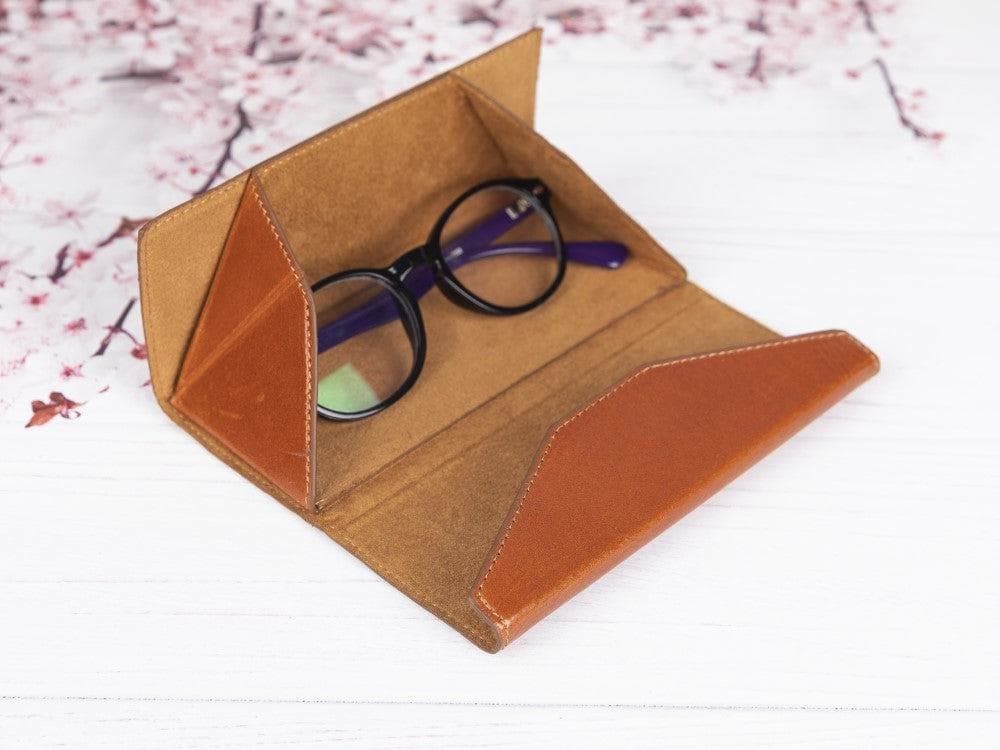 Bayelon Smart Leather Glasses Case - Triangular Design