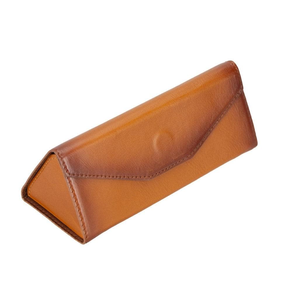 Bayelon Smart Leather Glasses Case - Triangular Design