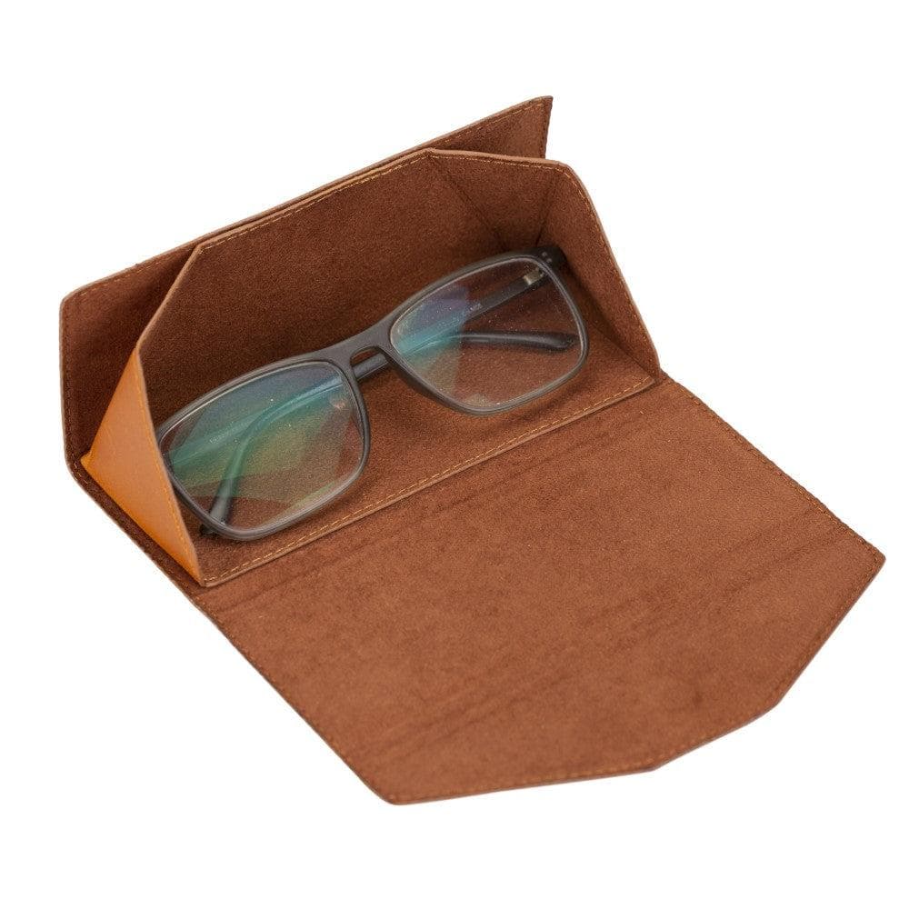Bayelon Smart Leather Glasses Case - Triangular Design