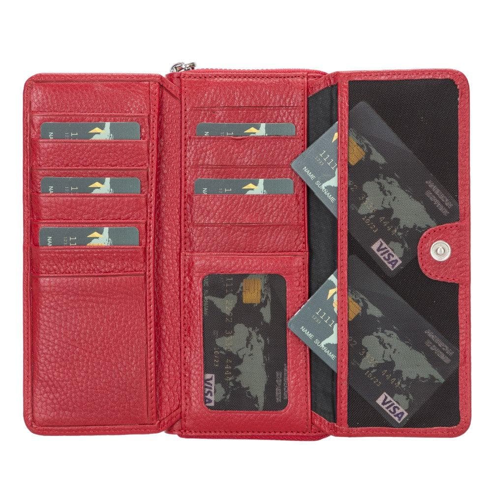 Bayelon Tiago Leather Women Wallet Crimson