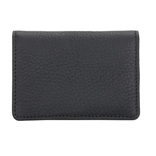 UnBranded Toni Leather Card Holder Pebble Black