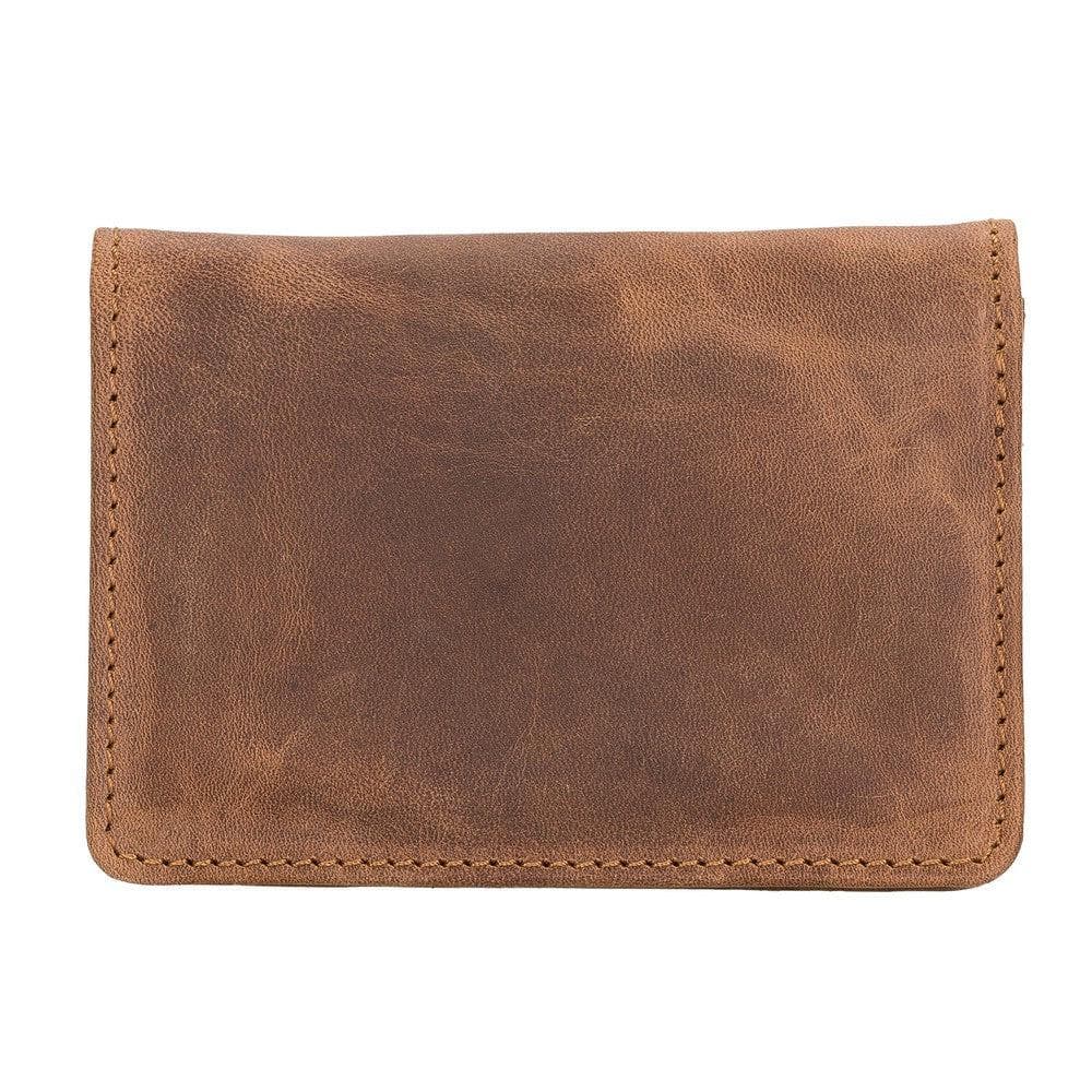 Bayelon Toni Leather Card Holder Saddle Brown