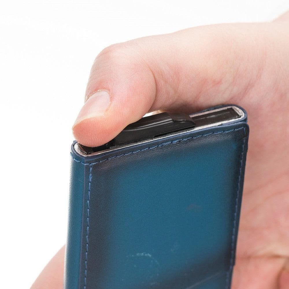 Bayelon Torres Leather Mechanical Card Holder