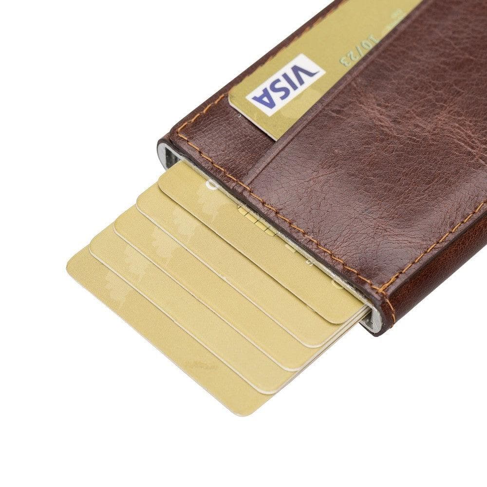 Bayelon Torres Leather Mechanical Card Holder