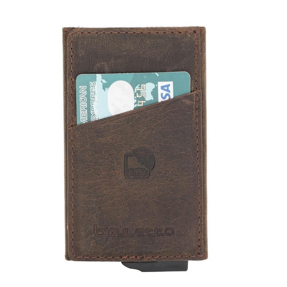 Bayelon Torres Leather Mechanical Card Holder