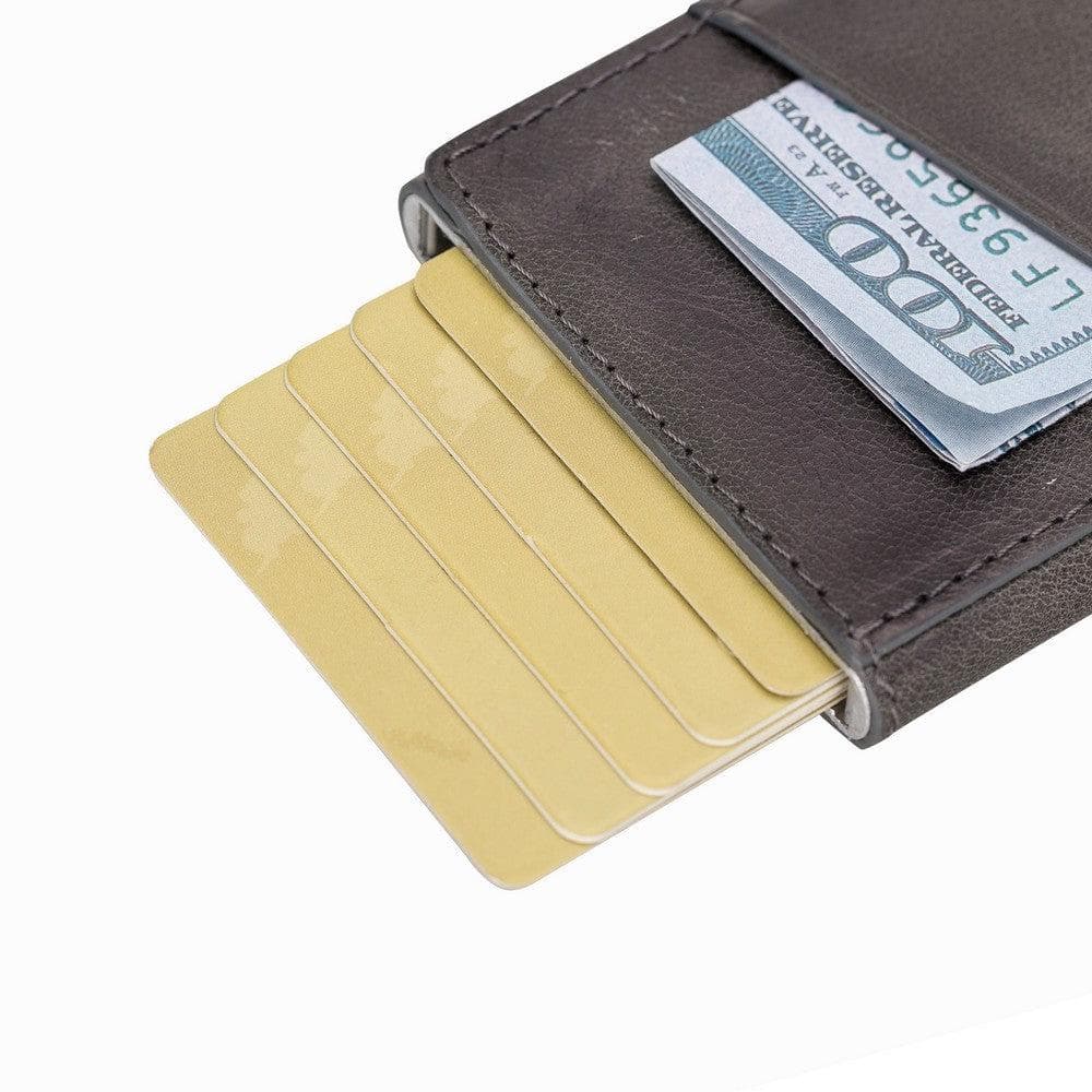 Bayelon Torres Leather Mechanical Card Holder