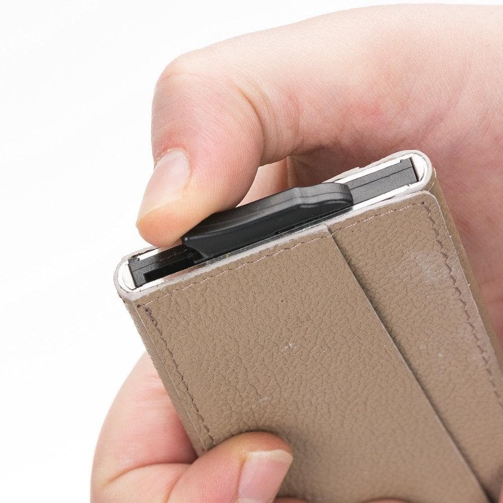 Bayelon Torres Leather Mechanical Card Holder