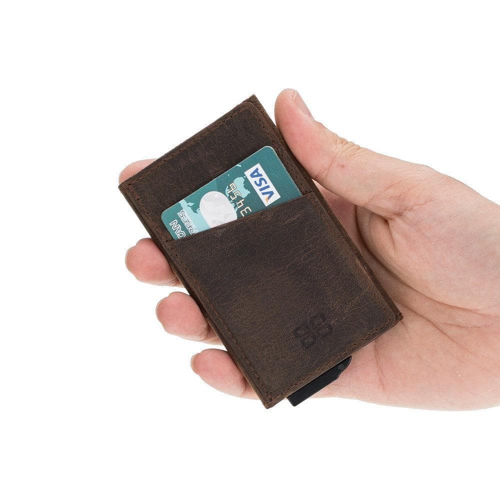 Bayelon Torres Leather Mechanical Card Holder