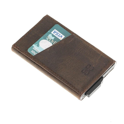 Bayelon Torres Leather Mechanical Card Holder