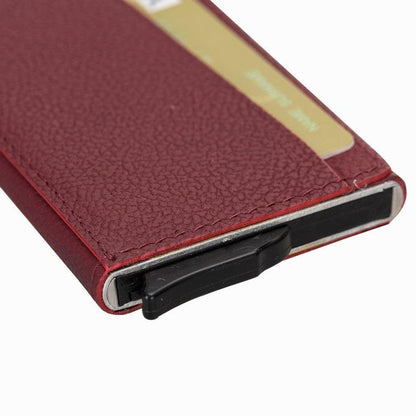 Bayelon Torres Leather Mechanical Card Holder