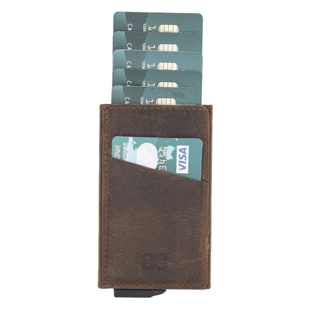 Bayelon Torres Leather Mechanical Card Holder